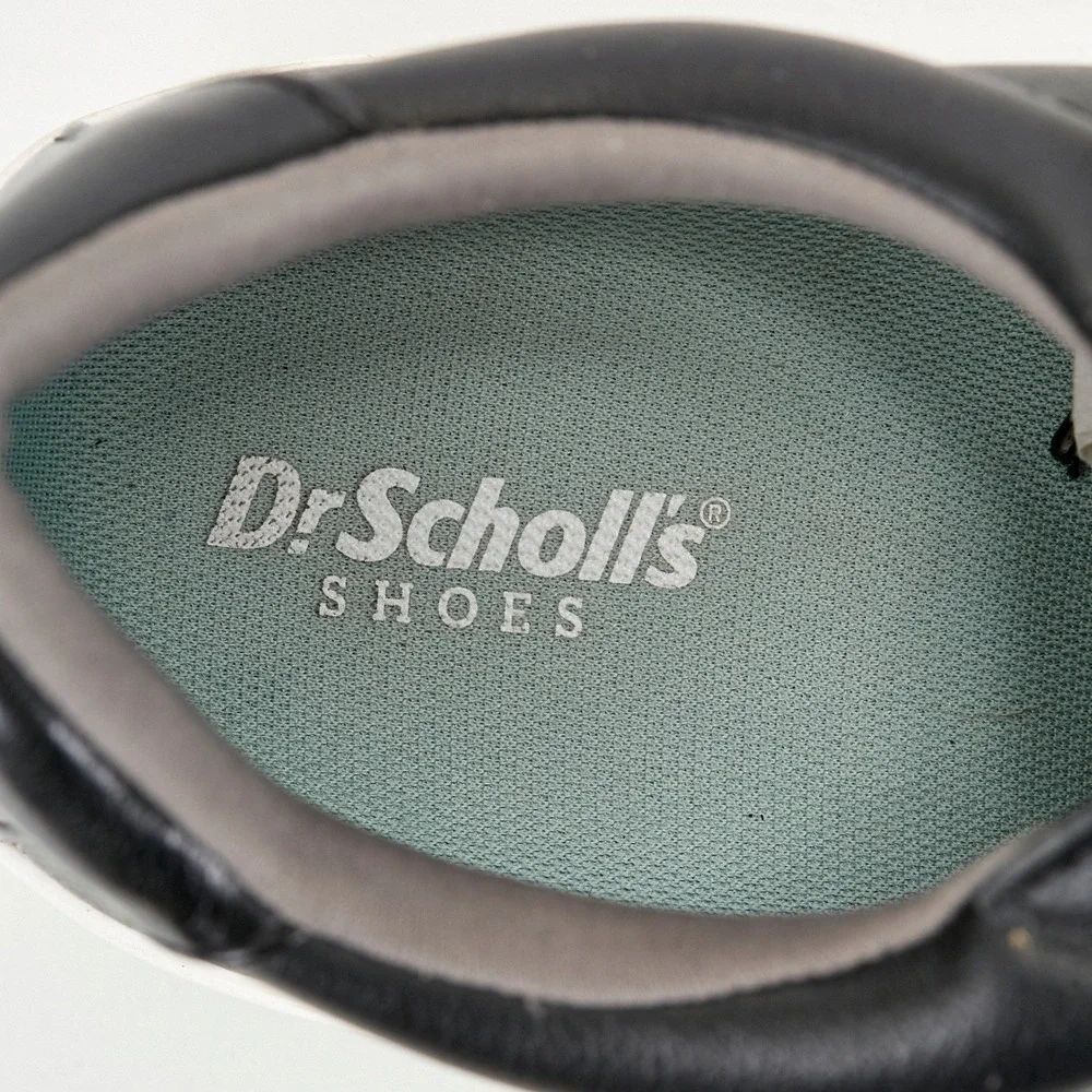 Dr‎ Scholls Shoes Mens 9.5M Black Lace Up Low Top Sneakers Comfort Sole